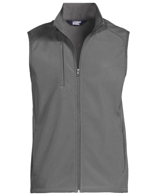 Lands' End Gray Soft Shell Vest for men