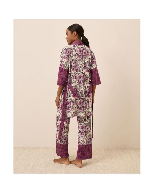 Pact Red Organic Cotton Staycation Short Robe