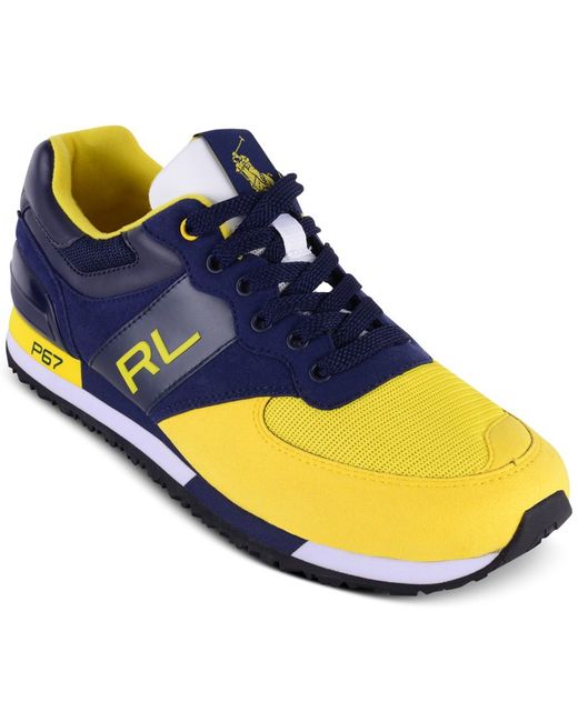 Polo Ralph Lauren Men's Slaton Rl Sneakers in Blue for Men | Lyst
