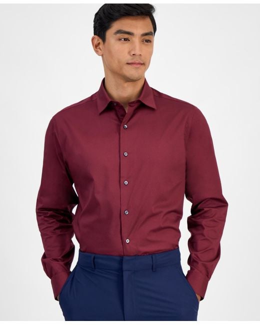 mens red slim fit dress shirt Strapless Long Sequin Mermaid Prom Dress with Train Sienna / 12