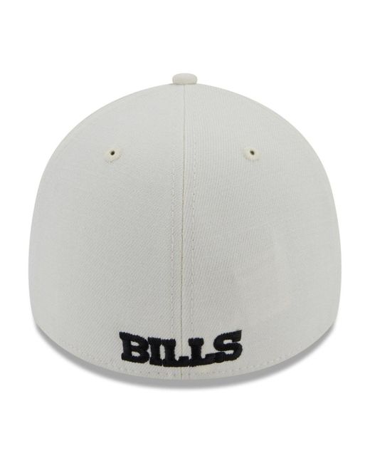 Men's New Era Black Buffalo Bills Logo 39THIRTY Flex Hat