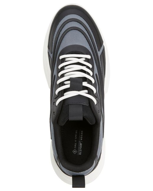 Call It Spring Black Refresh 2.0 Low Top Sneakers for men