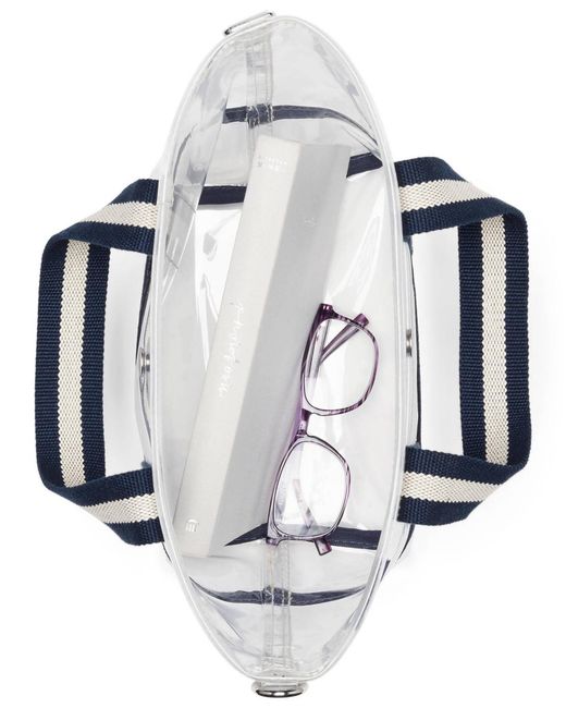Lands' End Black Clear Tote