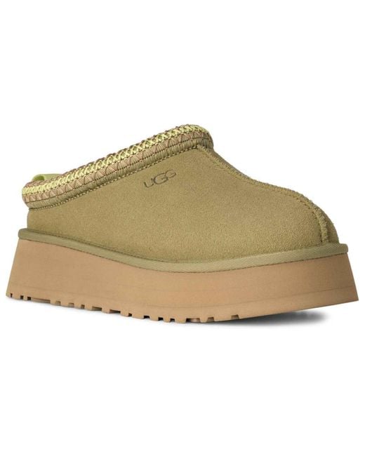 Ugg Green Tazz Ii Platform Slippers