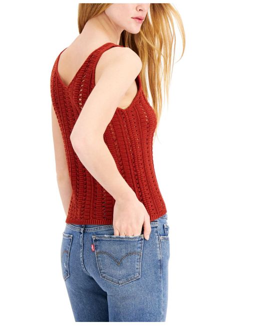Red sweater tank Clearance