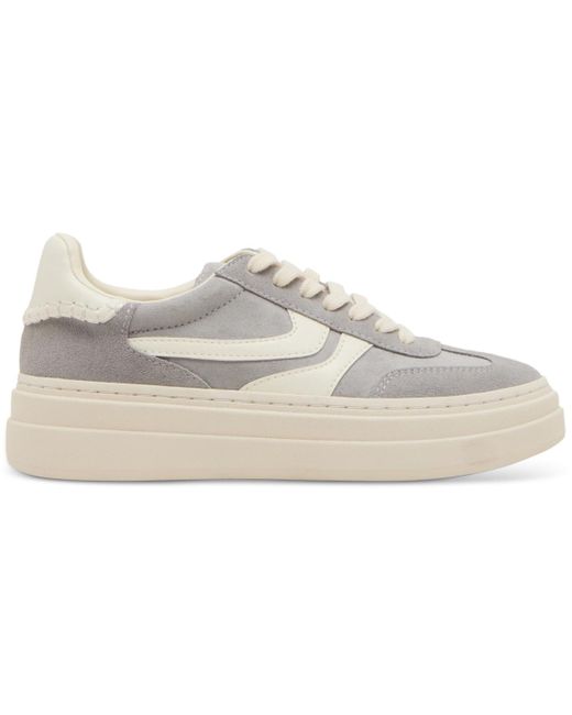 Steve Madden White Dodge Triple Platform Lace-up Sneakers