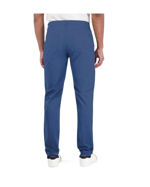 Ben Sherman Blue 4 Way Stretch Tech Pants for men