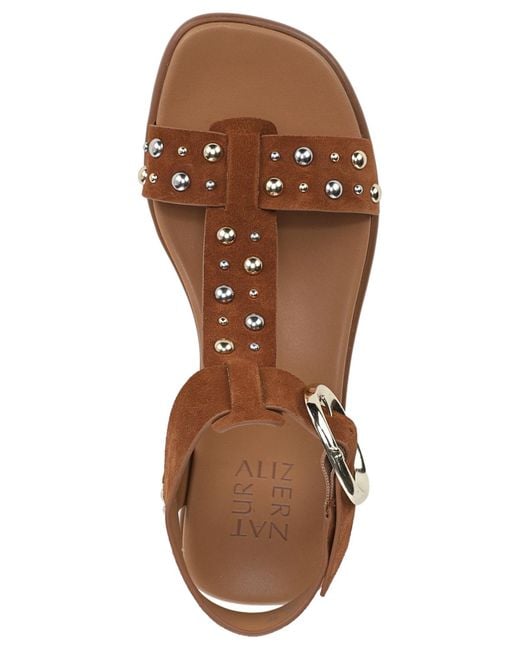 Naturalizer Brown Brandy-stud Strappy Sandals
