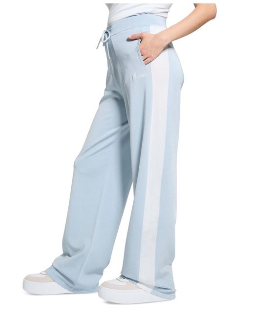 Guess Blue Side Stripe Pull-on Knit Pants