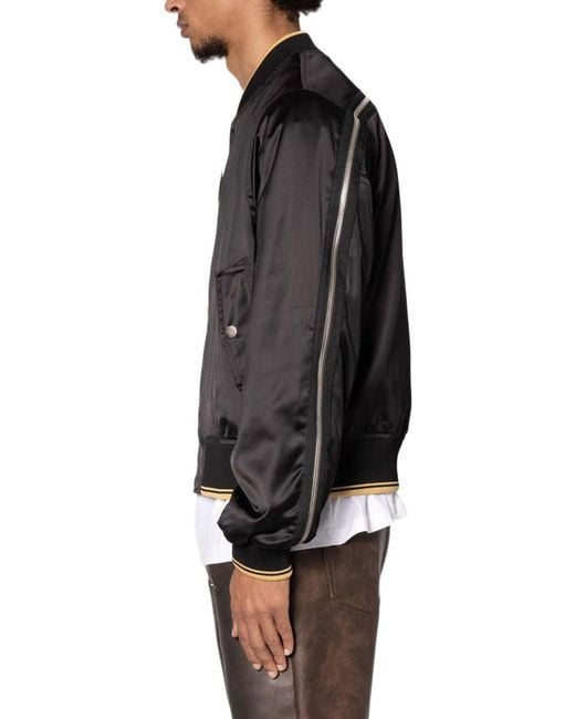 MNML Black Dark Bark Double Zip Jacket for men