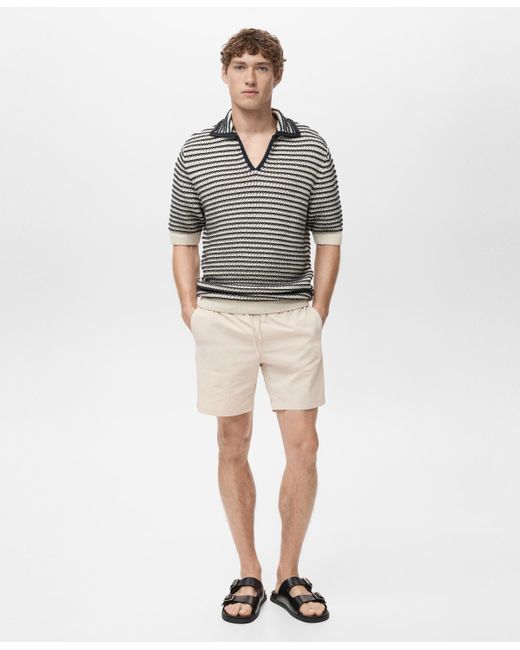 Mango Multicolor Basic Drawstring Swimsuit for men