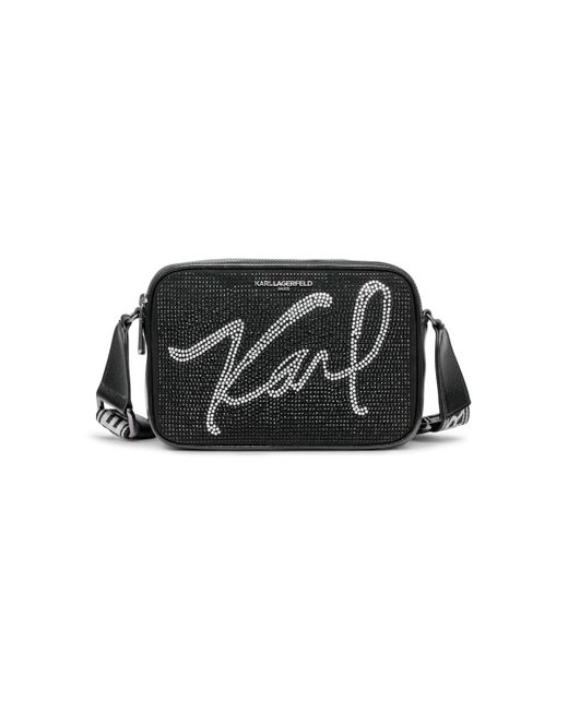 Karl Lagerfeld Paris KARL LAGERFELD Maybelle Round Head Duo Camera Crossbody