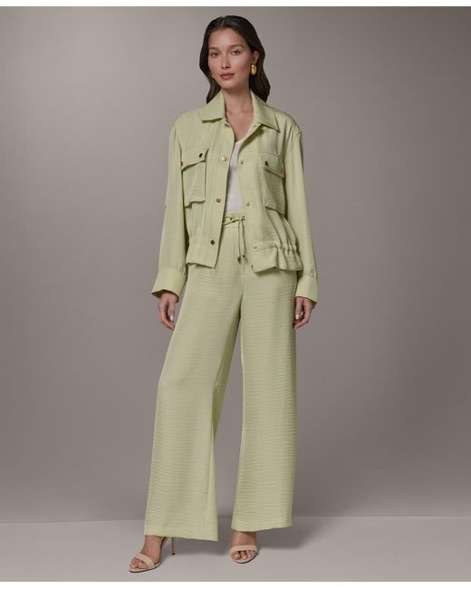 Donna Karan Green Collared Jacket