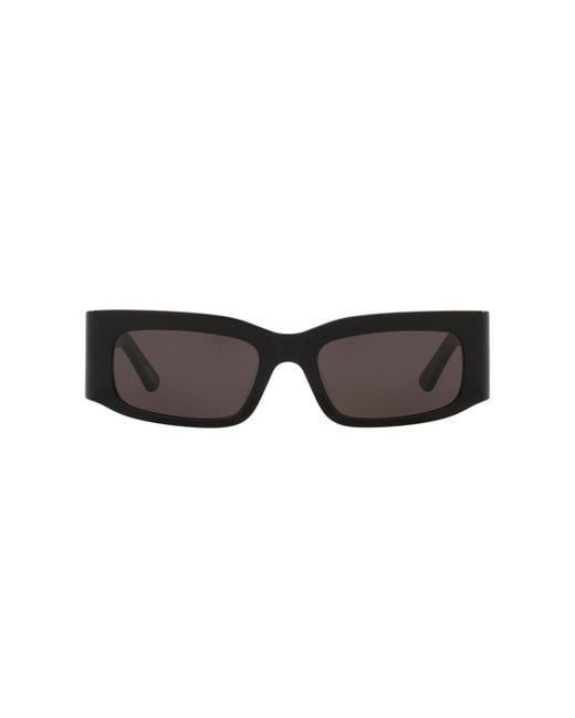 Balenciaga Black Rectangle Sunglasses