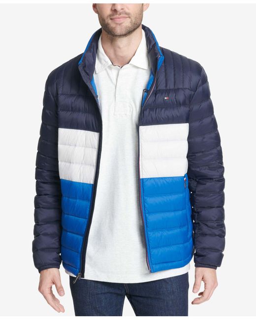 tommy hilfiger box quilted packable puffer jacket