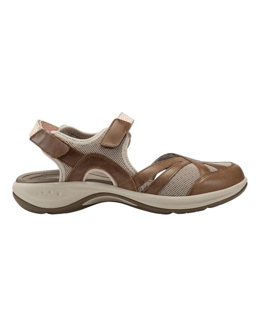 Easy Spirit Brown Esplash Closed Toe Hiking Sandals