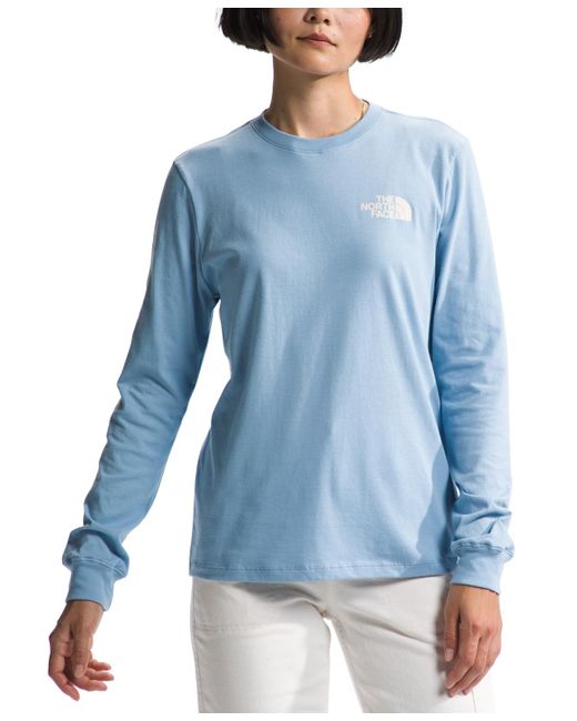 The North Face Blue Long-sleeve Graphic T-shirt