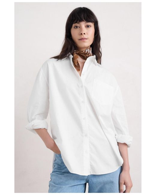 Seasalt Cornwall White Sea Cornwall Sea Path Shirt