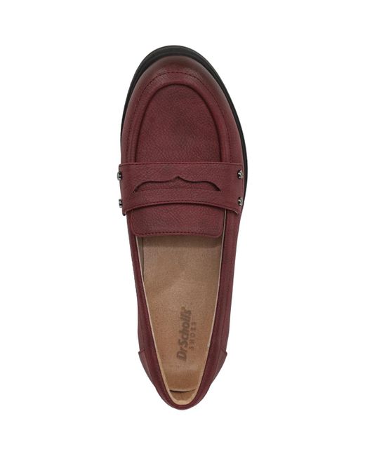 Dr. Scholls Red Hello Slip On Penny Loafers