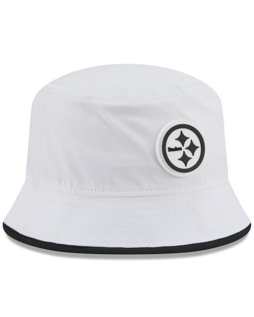 KTZ White Pittsburgh Steelers 2025 Nfl Training Camp Stretch Bucket Hat for men