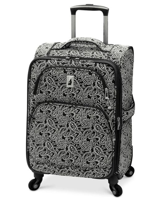 London Fog Black Closeout! Greenwich 20" Carry On Expandable Spinner Suitcase, Only At Macy's