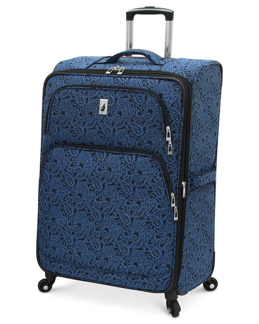 London Fog Blue Closeout! Greenwich 28" Expandable Spinner Suitcase, Only At Macy's