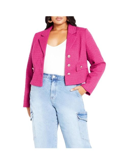 City Chic Multicolor Plus Size Regina Jacket