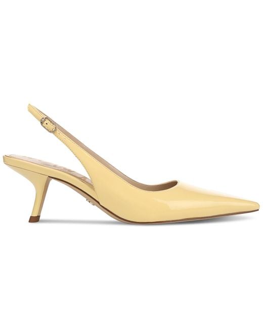 Sam Edelman Metallic Bianka Slingback Kitten-heel Pumps