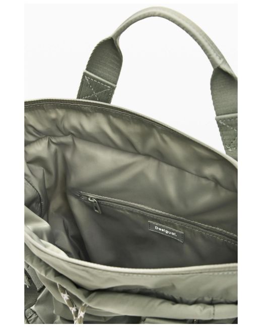 Desigual Gray Medium Multi-position Backpack
