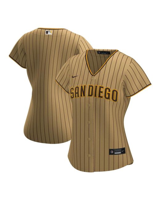 Nike Synthetic Tan San Diego Padres Alternate Replica Team Jersey in ...