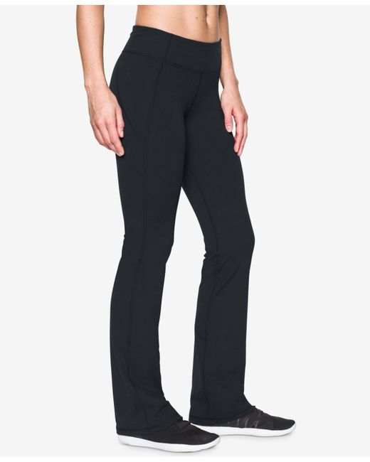 Under Armour Studiolux Bootcut Yoga Pants in Black