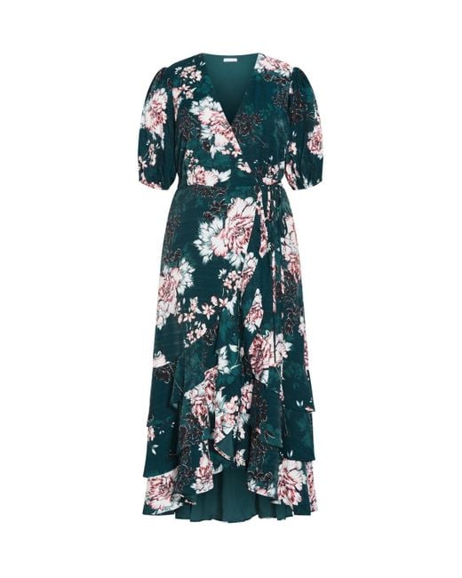 City Chic Plus Size Bea Floral Dress in Blue | Lyst City Chic Plus Size Bea Floral Dress in Blue | Lyst