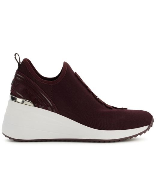 DKNY Purple Keeva Wedge Sneakers