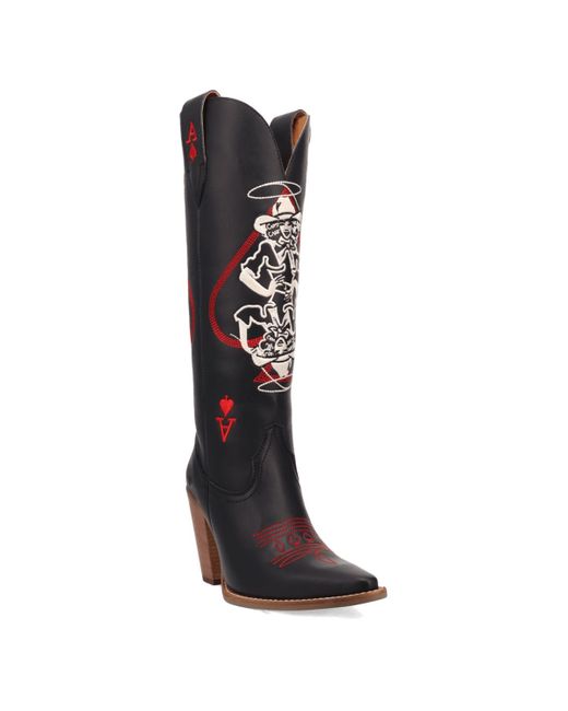 Dingo Black Molly Leather Harness Boot