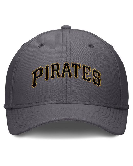 Nike Gray Pittsburgh Pirates Swoosh Performance Flex Hat for men