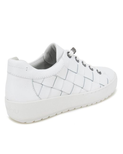 Jambu White Chloe Casual Round Toe Sneakers