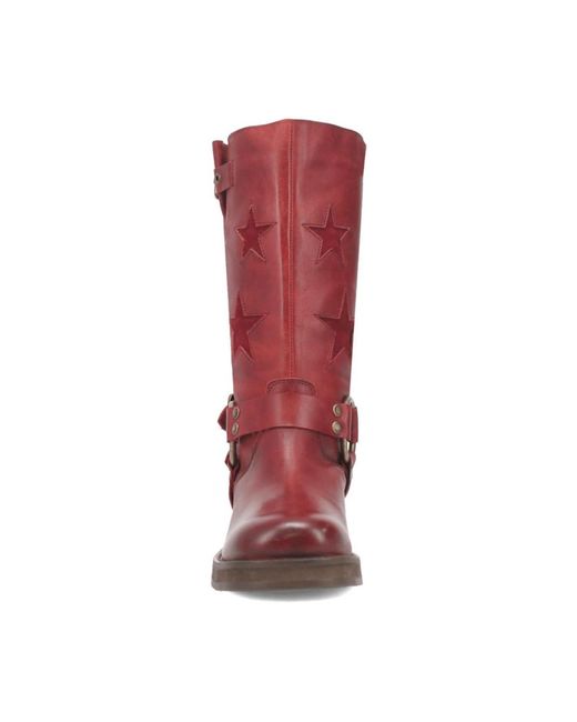 Dingo Red Blacklist Leather Boots