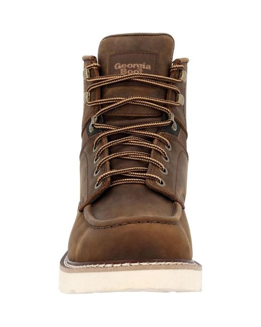 Georgia Boot Brown Core 37 6" Work Boot for men