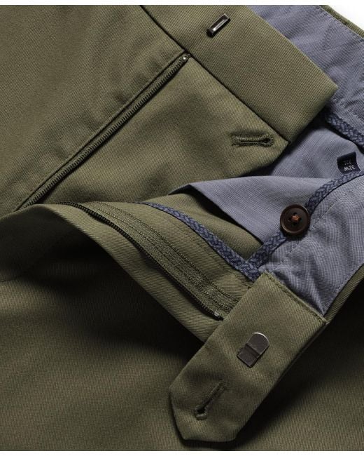 Charles Tyrwhitt Green Ultimate Non-iron Chino Pants for men