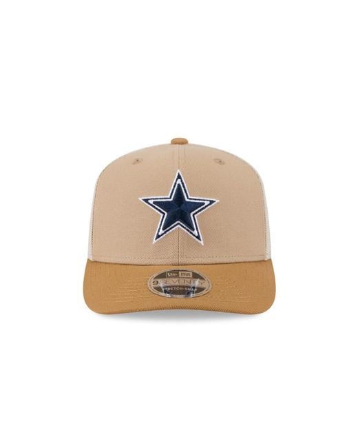 KTZ Natural Dallas Cowboys Two-tone Trucker 9seventy Adjustable Hat for men