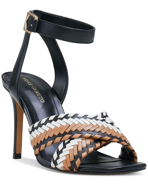 Vince Camuto Ambrinna Anklestrap Woven Dress Sandals in Black Lyst