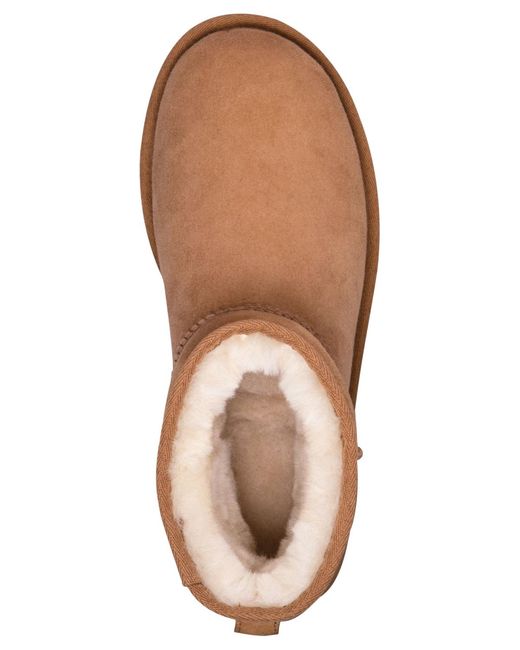 Ugg Brown Classic Ii Pull On Mini Boots