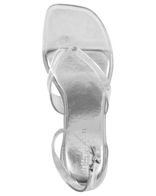 Jeffrey Campbell White Gummy Kitten-heel Jelly Thong Sandals