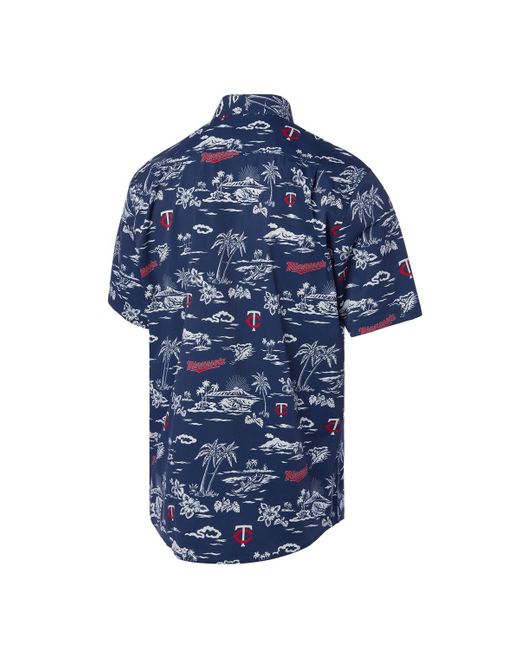 Reyn Spooner Blue Minnesota Twins Kekai Performance Button-down Shirt for men