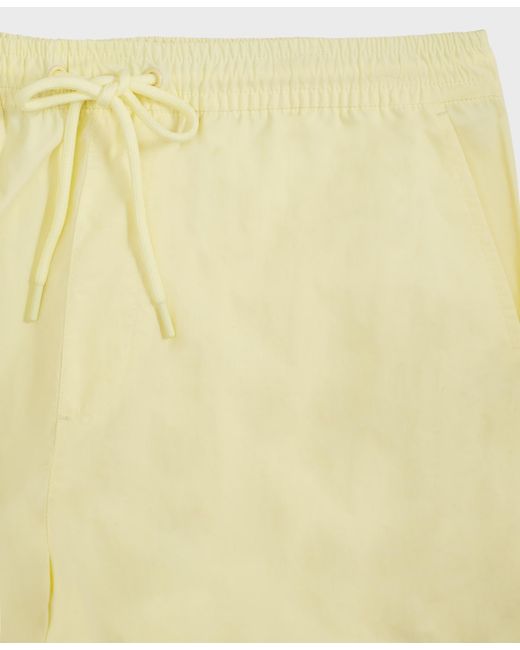 Mode Of One Yellow Solid Ripstop Shorts for men