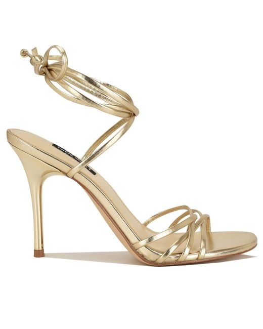 Nine West Metallic Opela Strappy High Stiletto Sandals