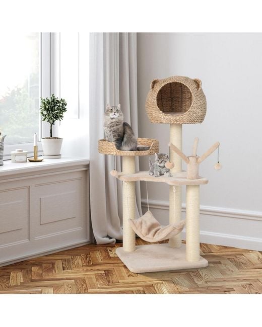 Cozito Metallic Cat Tree Multi-level