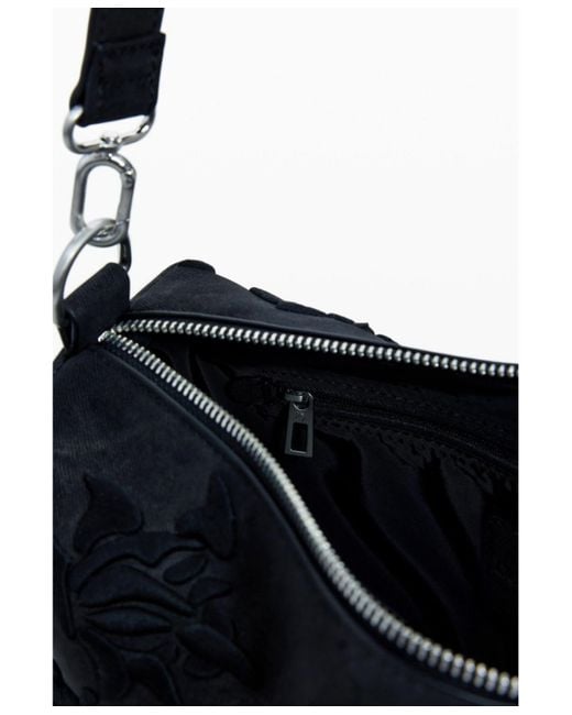 Desigual White Medium 3d Embossed Bag