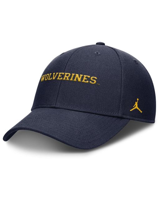 Nike Blue Michigan Wolverines 2025 On-field Rise Performance Adjustable Hat for men