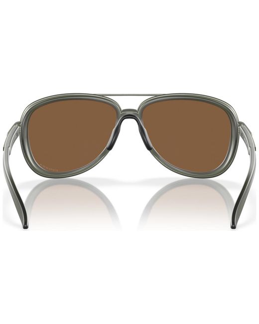 Oakley Brown Split Time Sunglasses Oo4129
